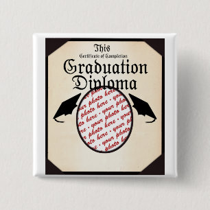 Graduation Diploma Photo Frame 15 Cm Square Badge
