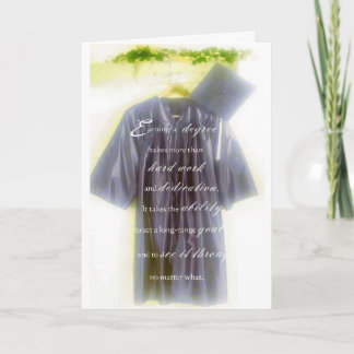 Graduation-Earning a Degree Card