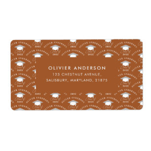 Graduation elegant modern terracotta class of