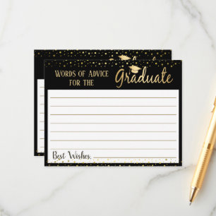 Graduation Elegant Words of Advice Card