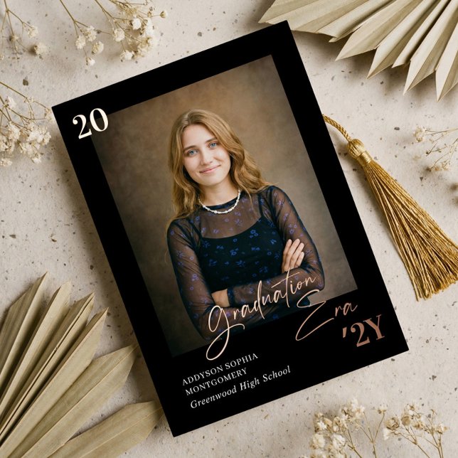 Graduation Era Minimal Graduate Photo Announcement (Graduation Era Minimal Graduate Photo Announcement)