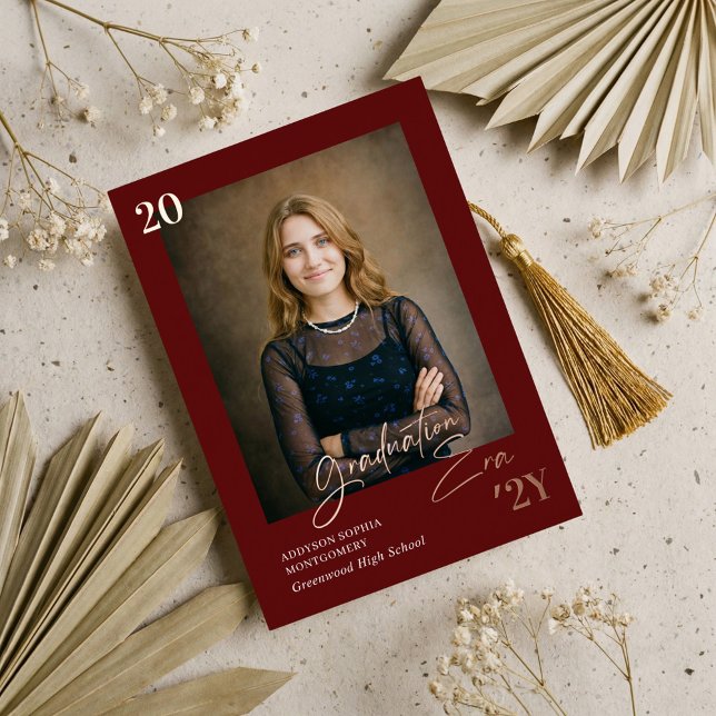 Graduation Era Minimal Graduate Photo Announcement (Graduation Era Minimal Graduate Photo Announcement)