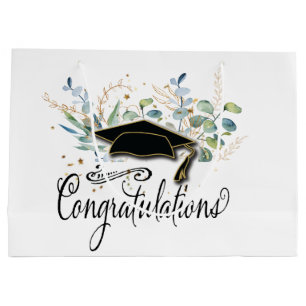 Graduation  Eucalyptus Congratulatations  Large Gift Bag