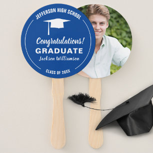 Graduation Fan Your School Colour Graduate Photo