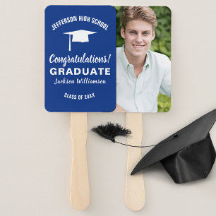 Graduation Fan Your School Colour Graduate Photo