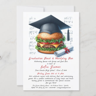 Graduation Feast & Wordplay Fun – A Celebration  Invitation