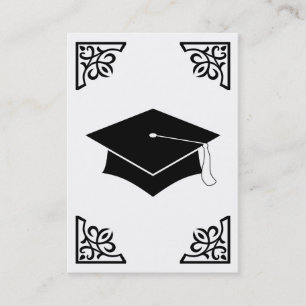 graduation flourish calling card