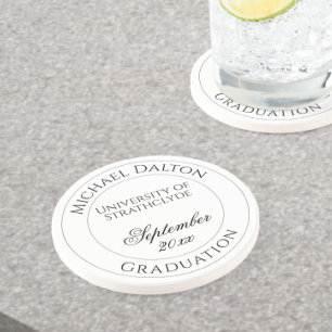 Graduation from University or College Personalised Coaster