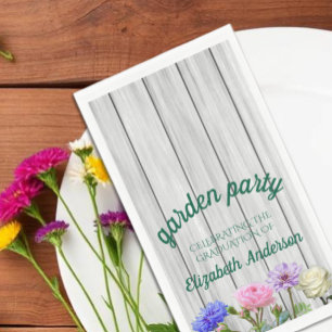 Graduation Garden Party Napkin
