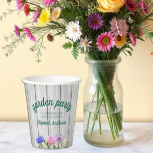 Graduation Garden Party Paper Cups