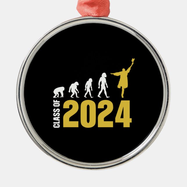 Graduation Gift | Class Of 2024 Metal Tree Decoration (Front)