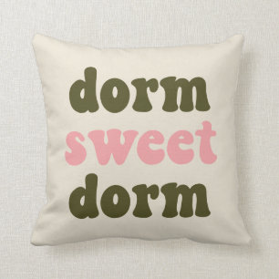 Graduation Gift Colourful Dorm Quote Pink Green Cushion