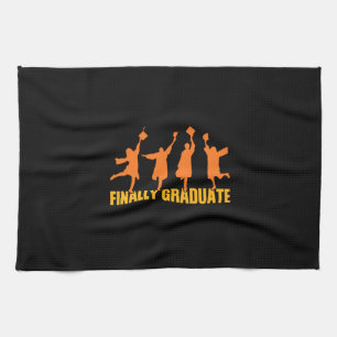 Graduation Gift Finally Graduate Tea Towel