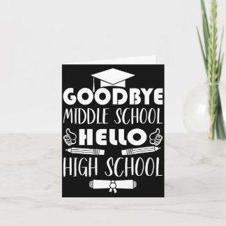 Graduation gift for a little girl going to middleG Card