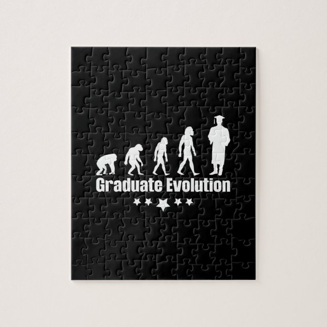 Graduation Gift | Graduate Evolution Jigsaw Puzzle (Vertical)