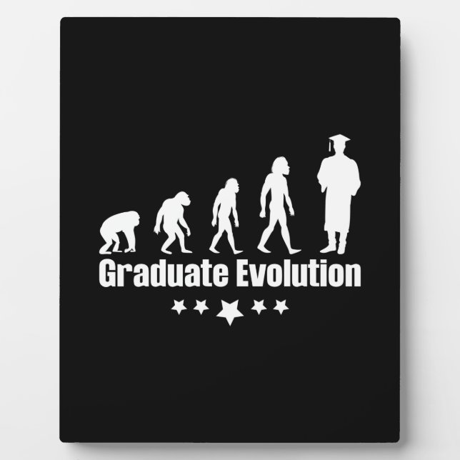 Graduation Gift | Graduate Evolution Plaque (Front)