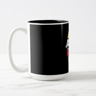Graduation Gift Graduated Can I Go Out Running Now Two-Tone Coffee Mug
