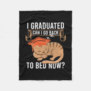 Graduation Gift I Graduated Can I Go Back Fleece Blanket