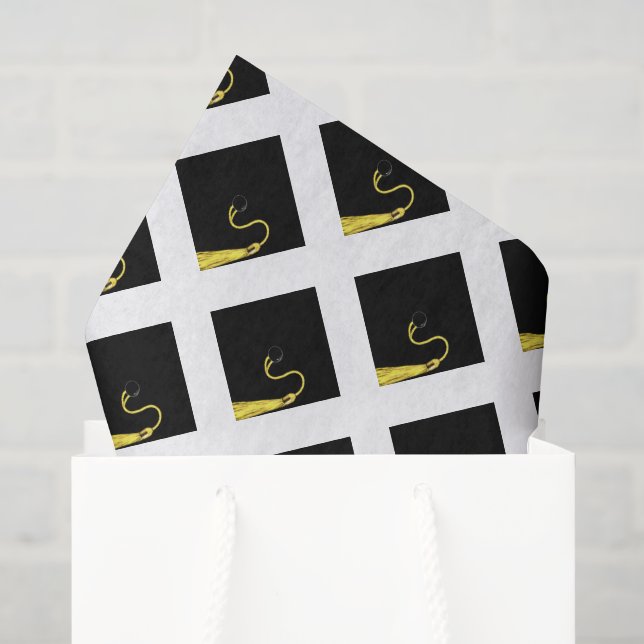 Graduation Gifts Black Grad Cap Tissue Paper (Gift Bag)