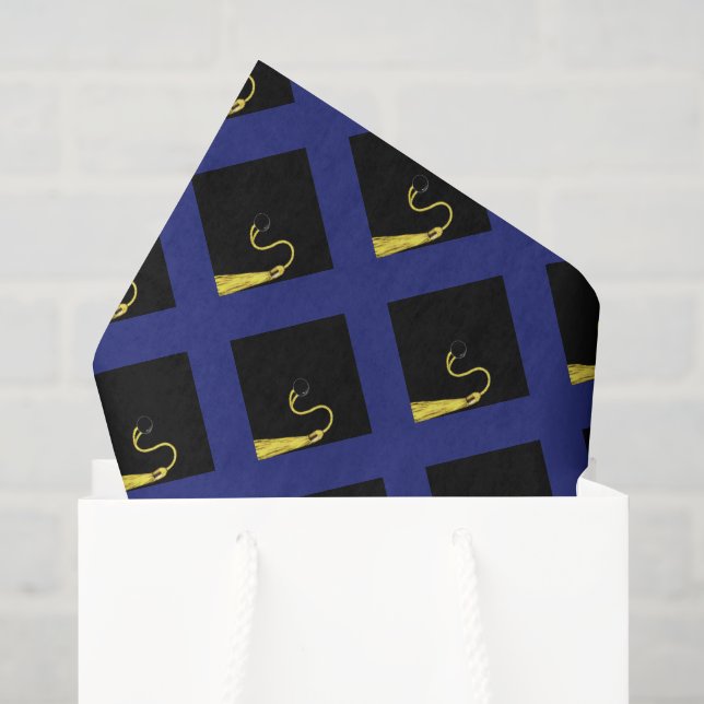 Graduation Gifts Blue Tissue Paper (Gift Bag)