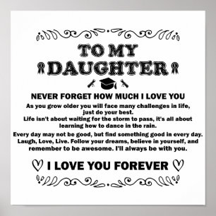 Graduation Gifts for Daughter 2026 Inspirational Poster