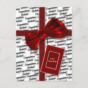 Graduation gifts for men & women greeting announcement postcard