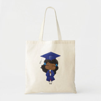 Graduation Girl in Blue Tote Bag