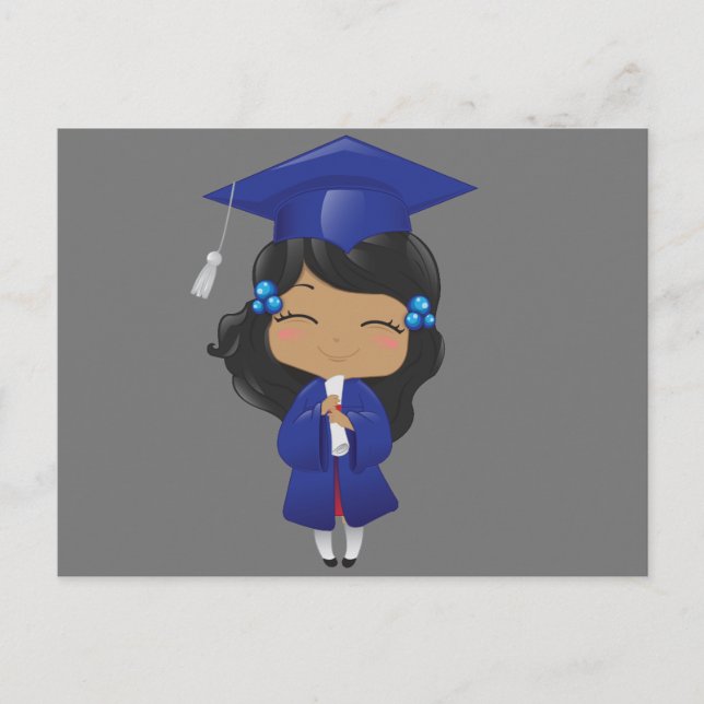 Graduation Girl thank you card (Front)