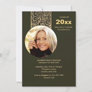Graduation Glitz Photo Invitation