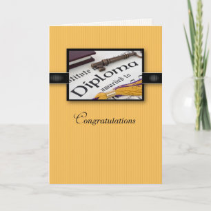 Graduation Gold Black Card