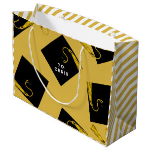 Graduation Gold Large Gift Bag