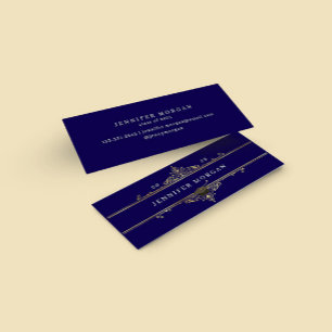 Graduation Gold Ornament Elegant Name Card