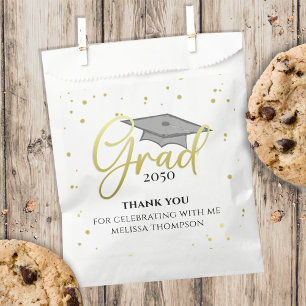Graduation Gold Script Custom Party Favour Bags