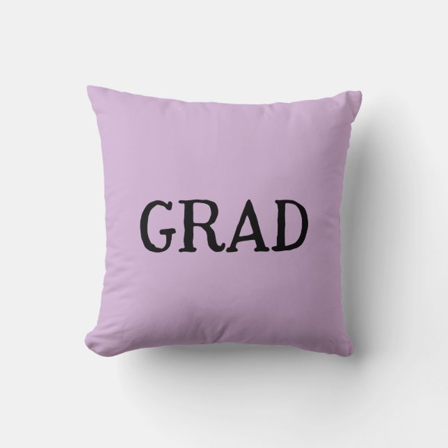 Graduation grad name purple pastel congrats 20XX n Cushion (Front)