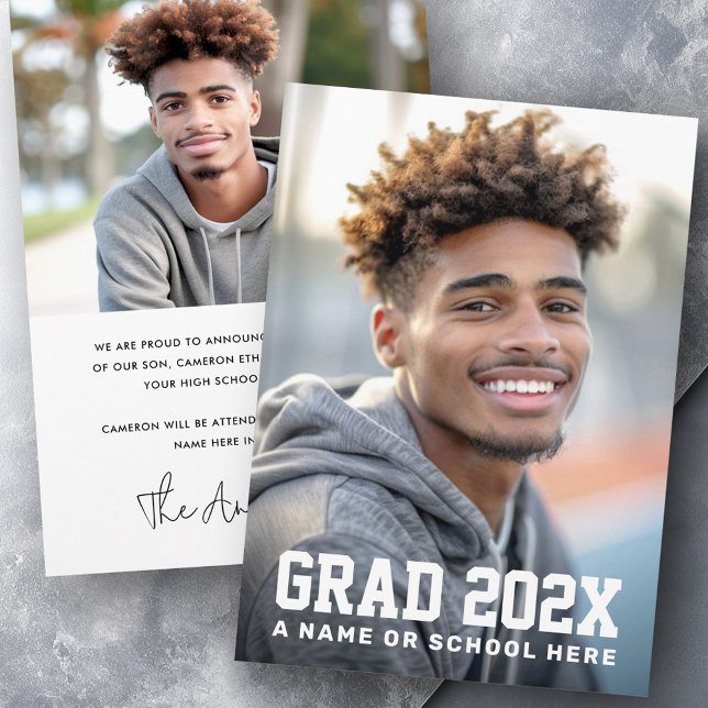 Graduation grad year photo graduate announcement (Graduation grad year photo graduate announcement)