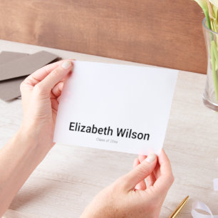 Graduation Graduate's Name and Class of 2025 Vellum Invitations