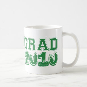 Graduation green class year 2010 custom photo coffee mug