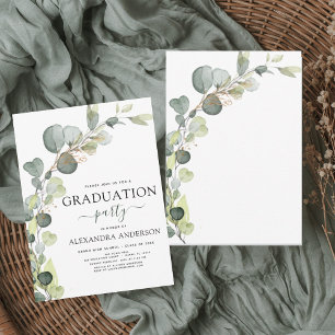 Graduation Greenery Eucalyptus 2023 Invitation