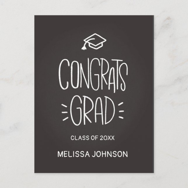 Graduation Greeting Postcard (Front)