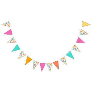 Graduation Hat Toss (Tropical) Bunting