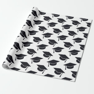 Graduation Hats Wrapping Paper