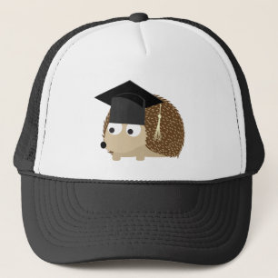 Graduation hedgehog trucker hat