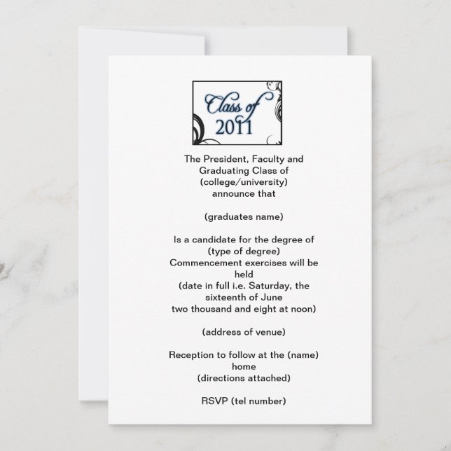 Graduation Invitation (Front)