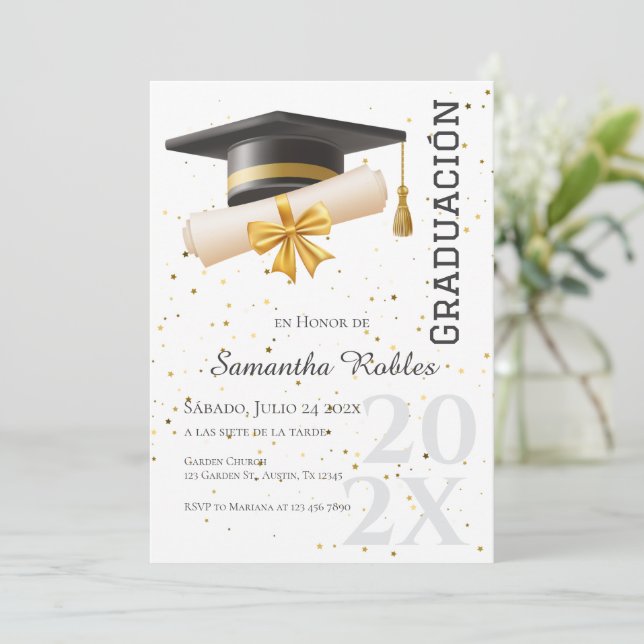Graduation Invitation (Standing Front)