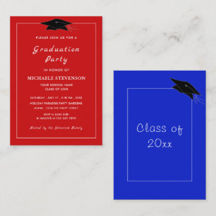 Graduation Invitation Example with Your Colours