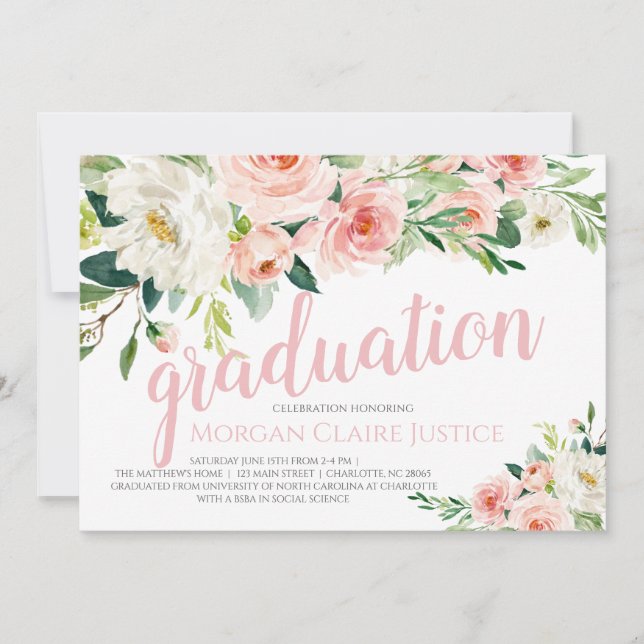 Graduation Invitation, Graduation Announcement (Front)