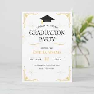 Graduation Invitation, Modern Graduation Senior Invitation