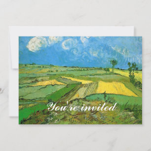 Graduation invitation, Wheat Fields at Auvers Invitation