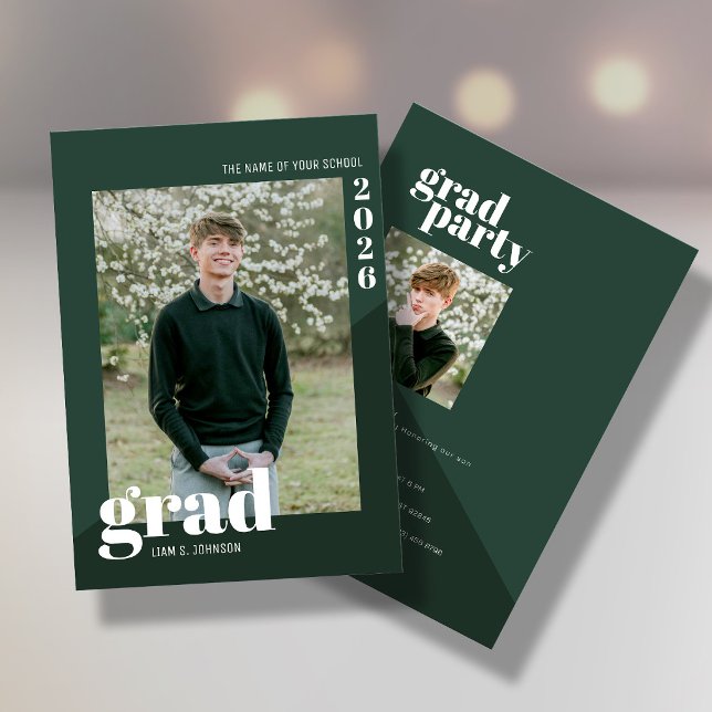Graduation invitation with 2 photos (Creator Uploaded)