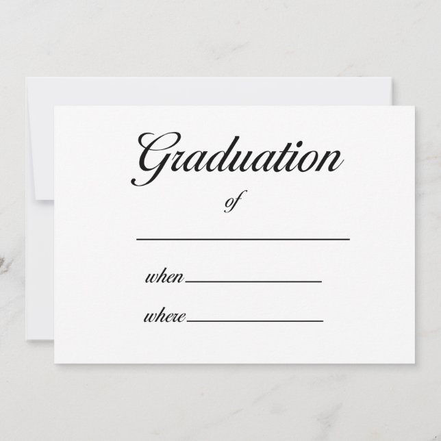 Graduation Invitations (Back)